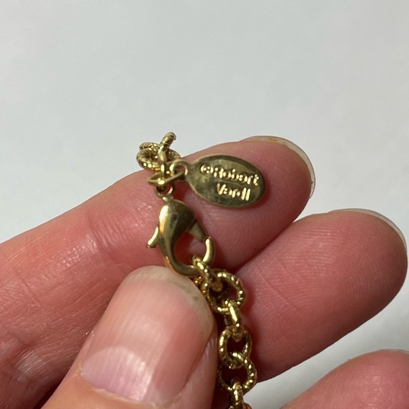 Vintage Robert VERDI Gold-tone Flower Necklace. Stamped - Picture 3 of 7